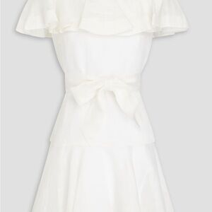 Elegant White Ruffle Dress